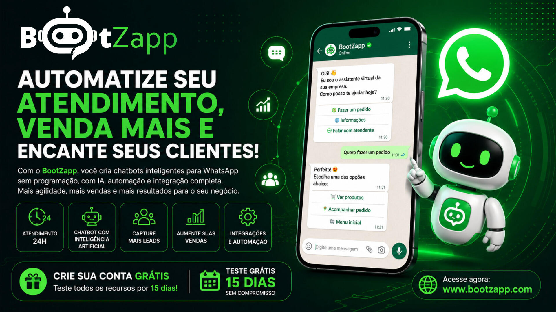 BootZapp: Automatize seu Atendimento no WhatsApp com Inteligência Artificial