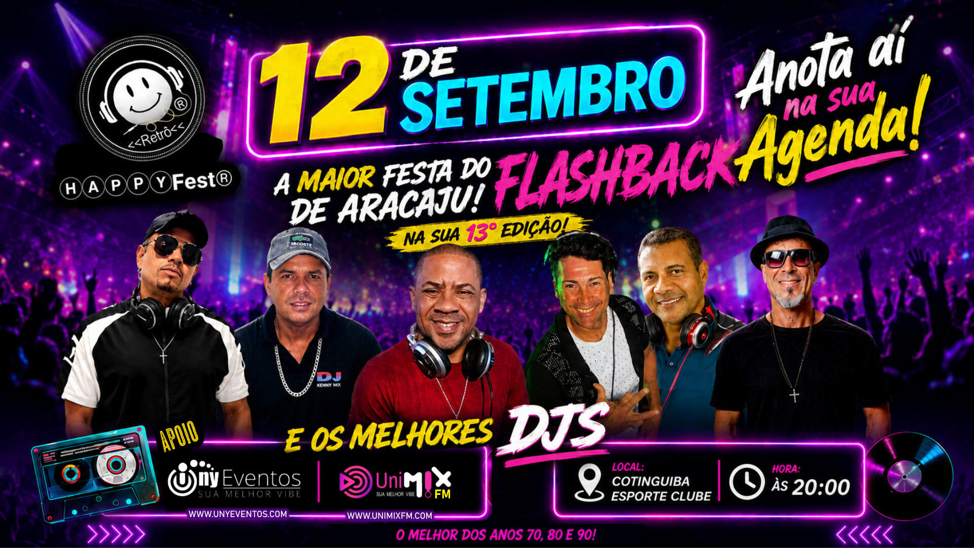 HappyFest 2026: A maior festa do Flashback de Aracaju já tem data marcada!